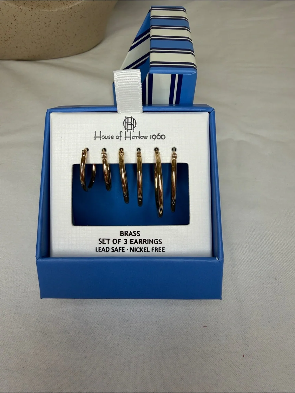 House of Harlow 1960 Gold Hoop Earring Set (3 Pairs)